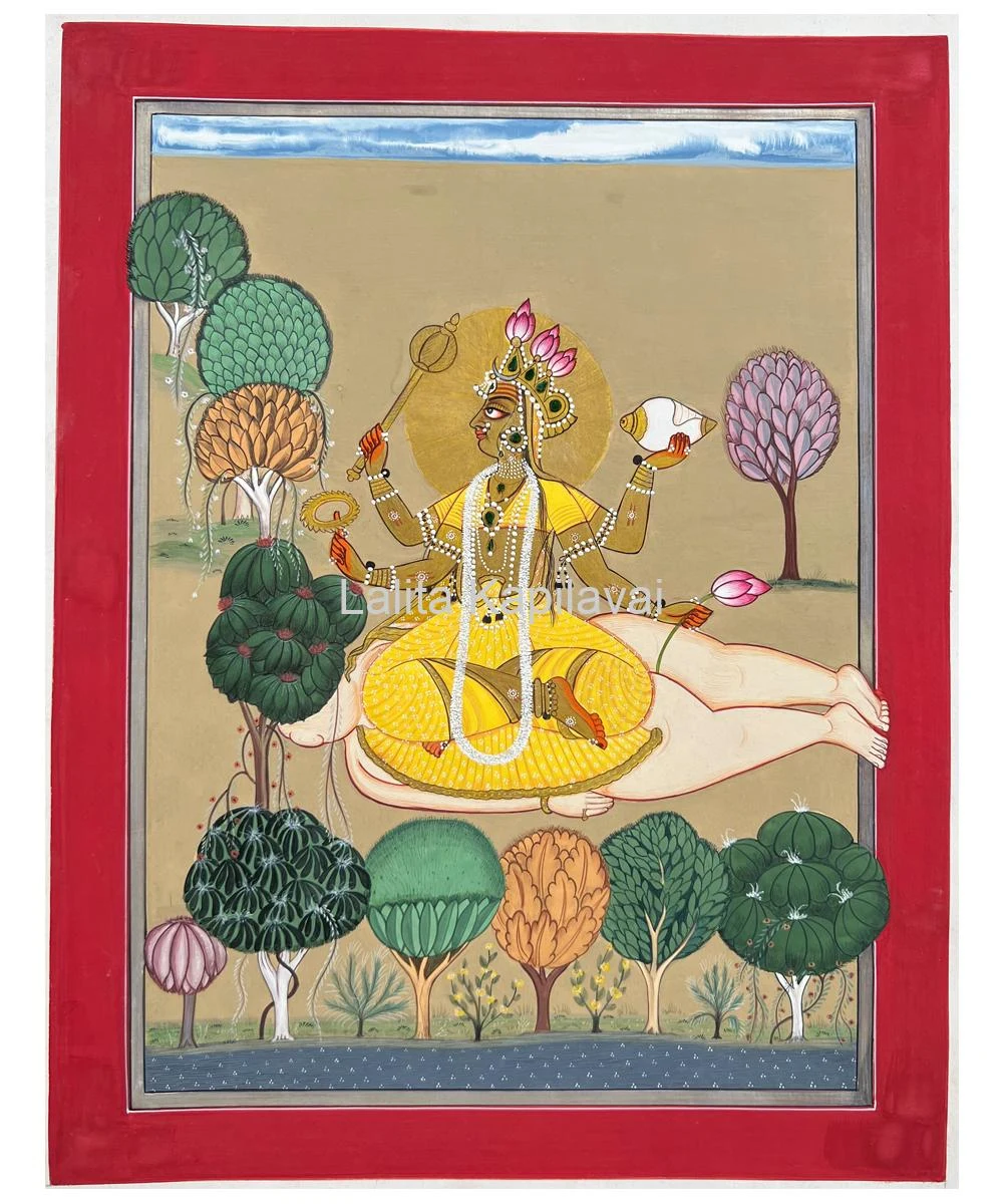 Sacred painting plate